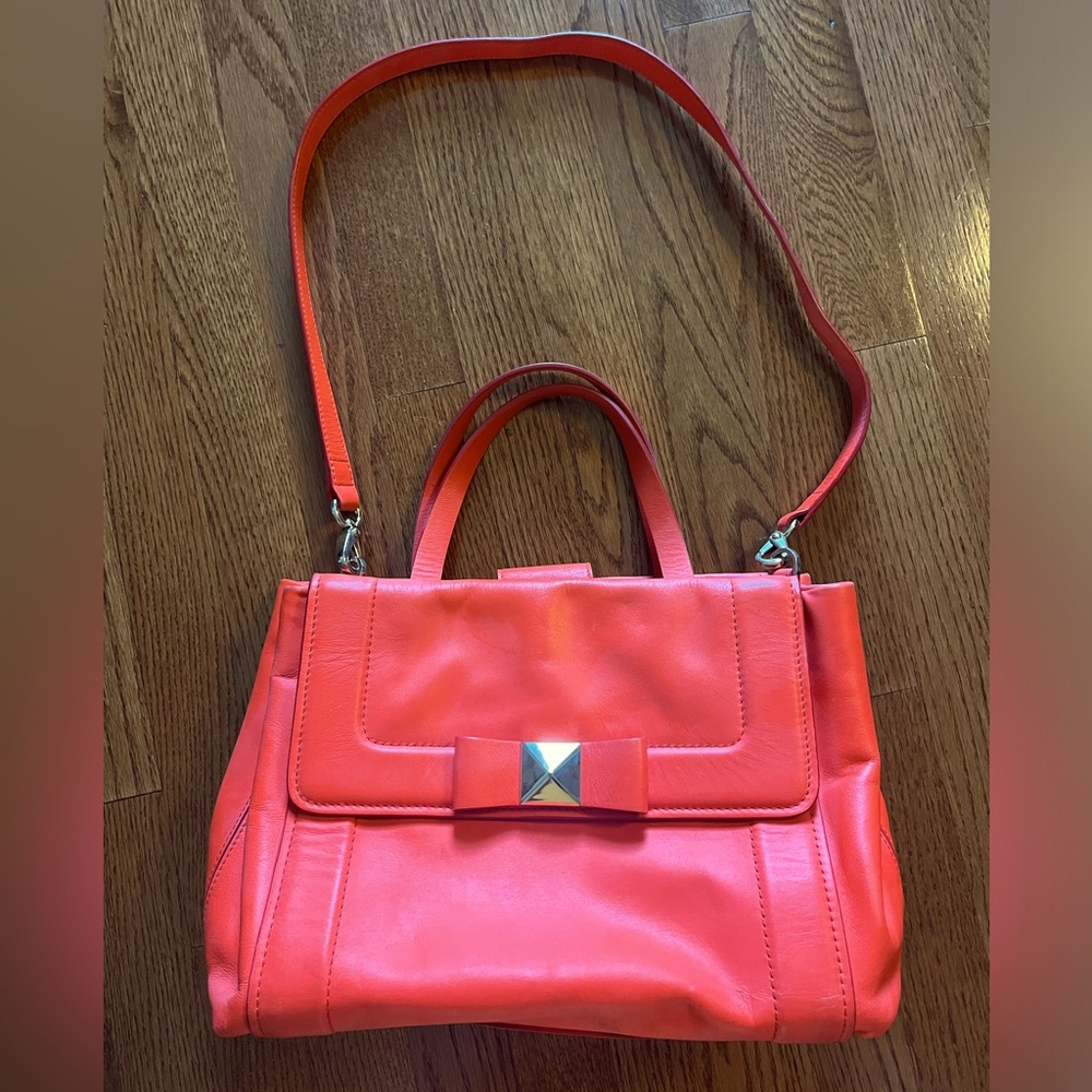 Authentic Kate Spade orange leather satchel
